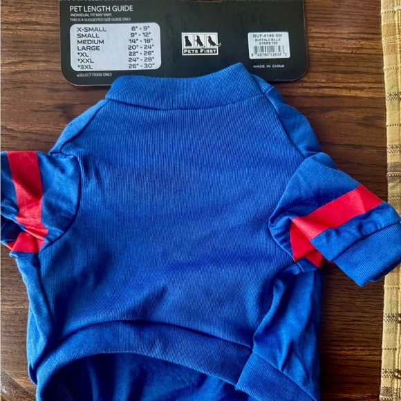 NEW Pets First Buffalo Bills Official NFL shirt for pets (dog). Size is Small. - Picture 7 of 7